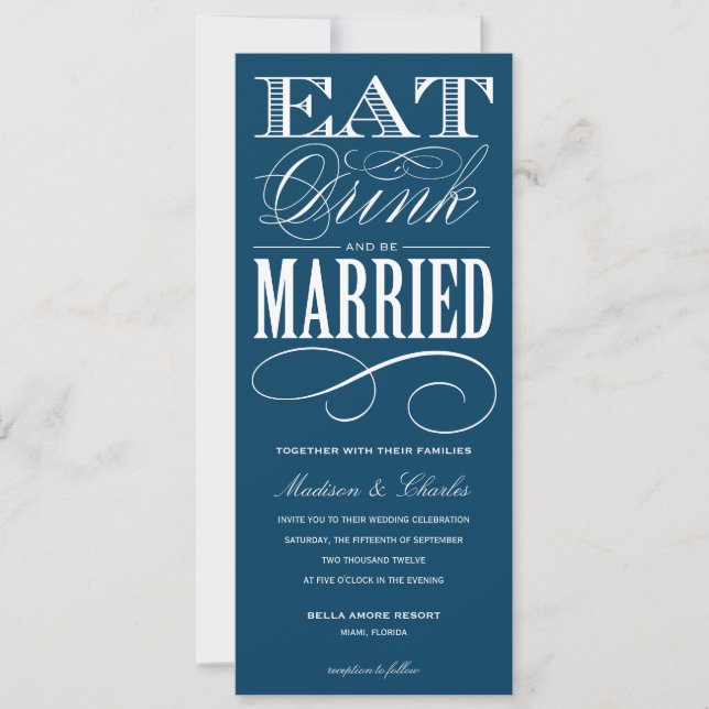& BE MARRIED | WEDDING INVITATION STYLE 2 (Front)