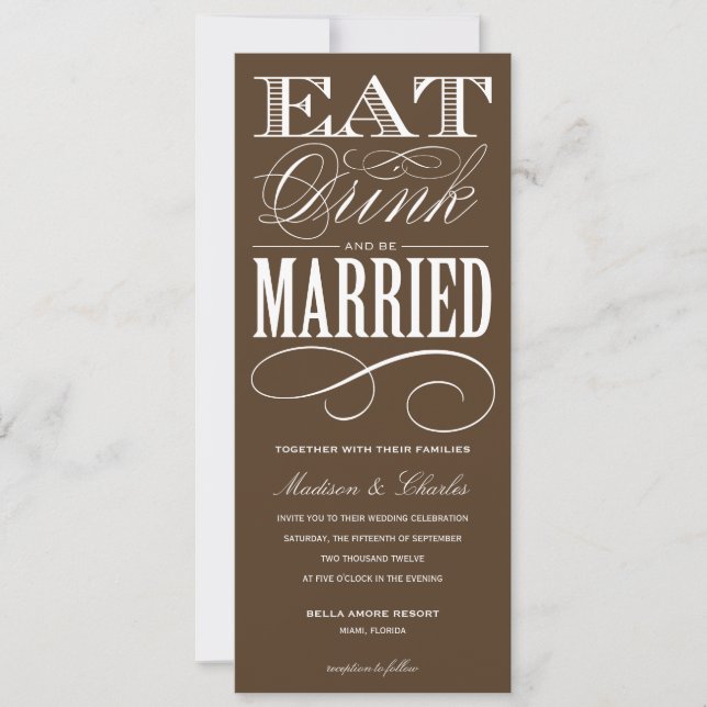 & BE MARRIED | WEDDING INVITATION STYLE 2 (Front)