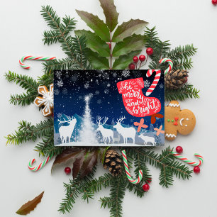 Be Merry and Bright A Magical Christmas Holiday Card