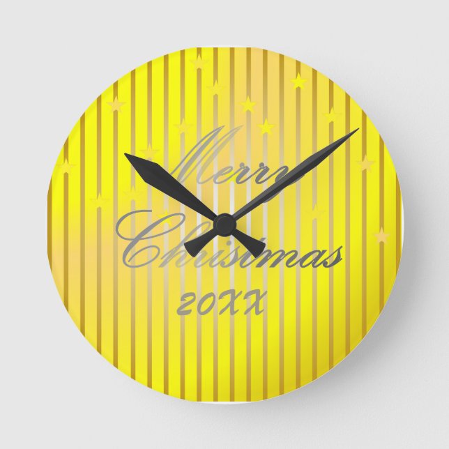 Be Merry and Shine Bright Wall Clock (Front)