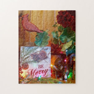 Be Merry Cardinal Puzzle