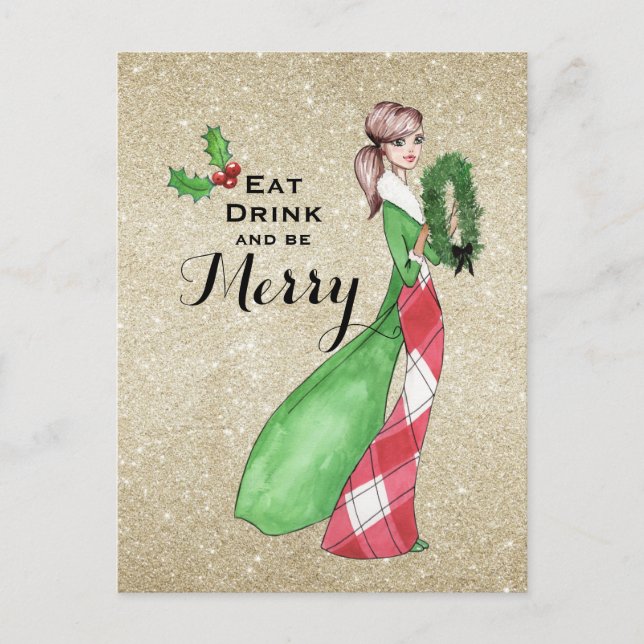 Be Merry Christmas Greeting card (Front)