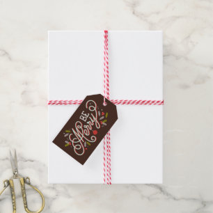 Be Merry Christmas Holiday Gift Tags