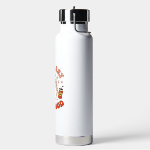Be Merry Eat Good Christmas Santa Soda Candy Cane Water Bottle