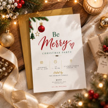 Be Merry | Elegant Script Holiday Party