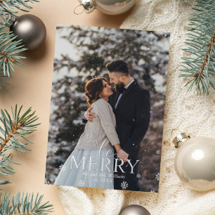 "Be Merry" Elegant Typography Photo