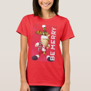 BE MERRY Holiday T-shirt for Women