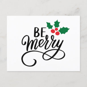 Be Merry Postcard
