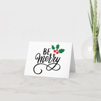 Be Merry Thank You Card