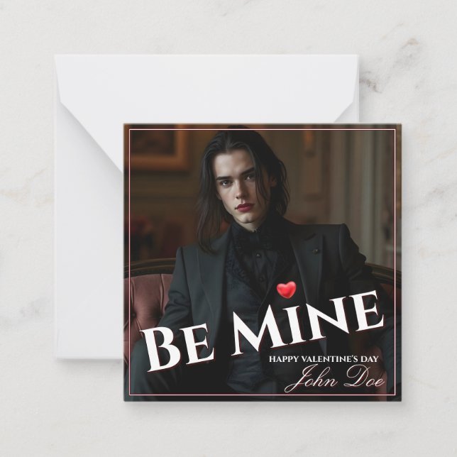 Be Mine – A Quiet Valentine’s Promise Card (Front)