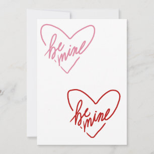 BE MINE ADVICE CARD