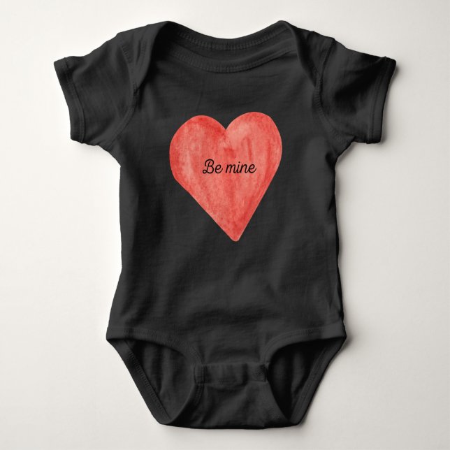 "Be Mine" Baby Bodysuit (Front)