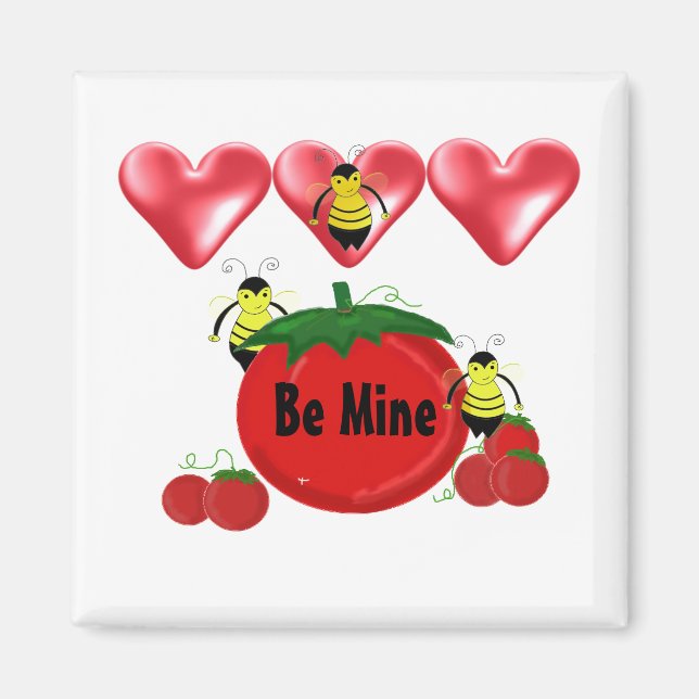 Be Mine Bees and Tomato Magnet (Front)