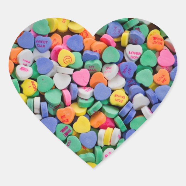 Be Mine Candy Heart Stickers - Valentine Day (Front)
