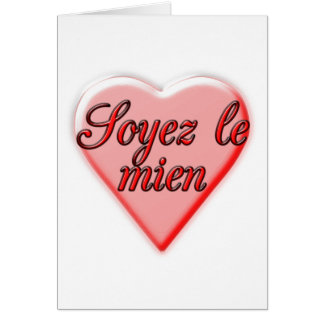 Be Mine card