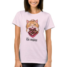 Be Mine Cat: Valentine's Day Kawaii Cat with Candy