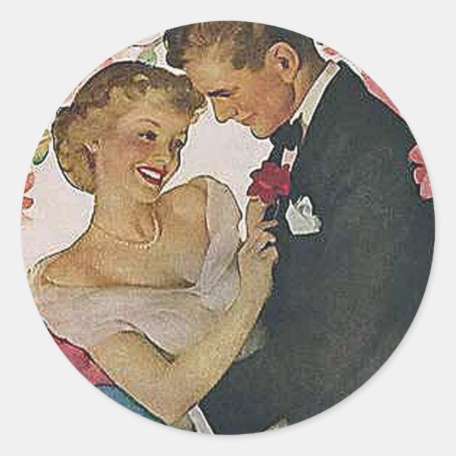 Be mine classic round sticker (Front)