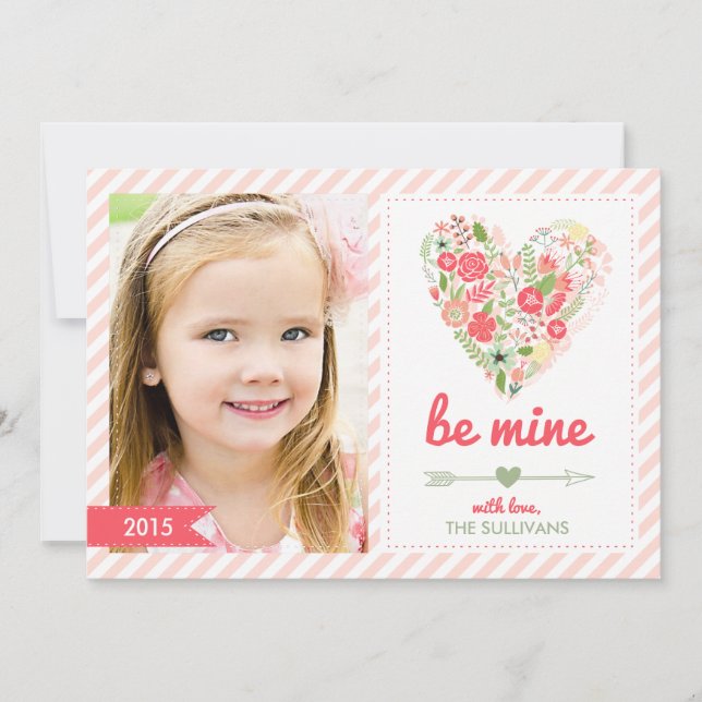 Be Mine | Custom Photo Valentine's Day Card (Front)