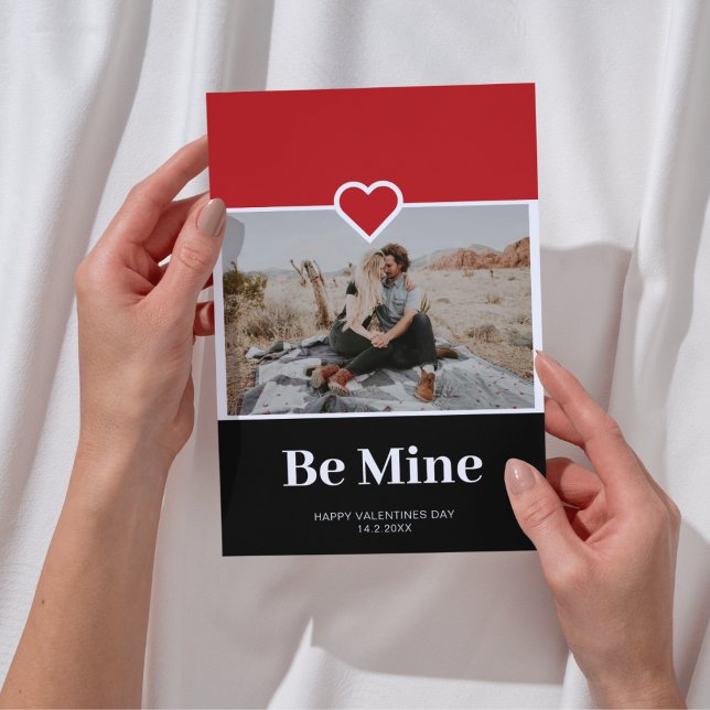 Be Mine Custom Photo Valentine's Day Card  (Creator Uploaded)