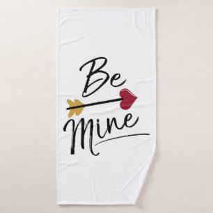 Be mine Cute Valentines Bath Towel