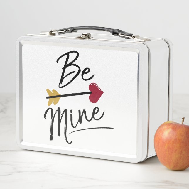 Be mine Cute Valentines Metal Lunch Box (In Situ)