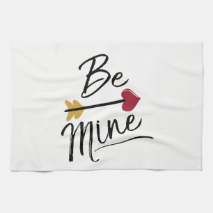 Be mine Cute Valentines Tea Towel
