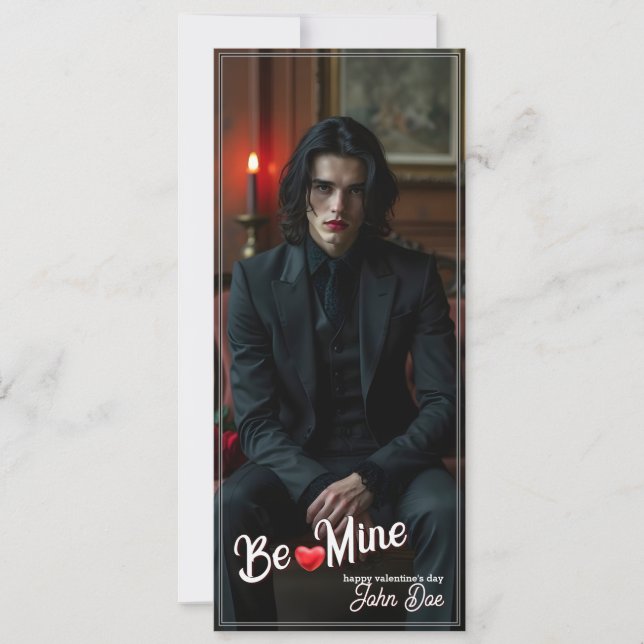 Be Mine – Dark Romantic Valentine Portrait Art (Front)