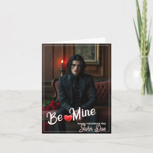 Be Mine – Dark Romantic Valentine Portrait Art Thank You Card