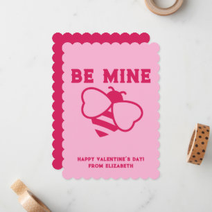 Be Mine Flat Note Card
