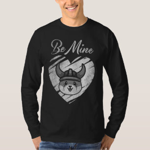 Be Mine Floki Inu Coin Valentine Crypto Token Wall T-Shirt