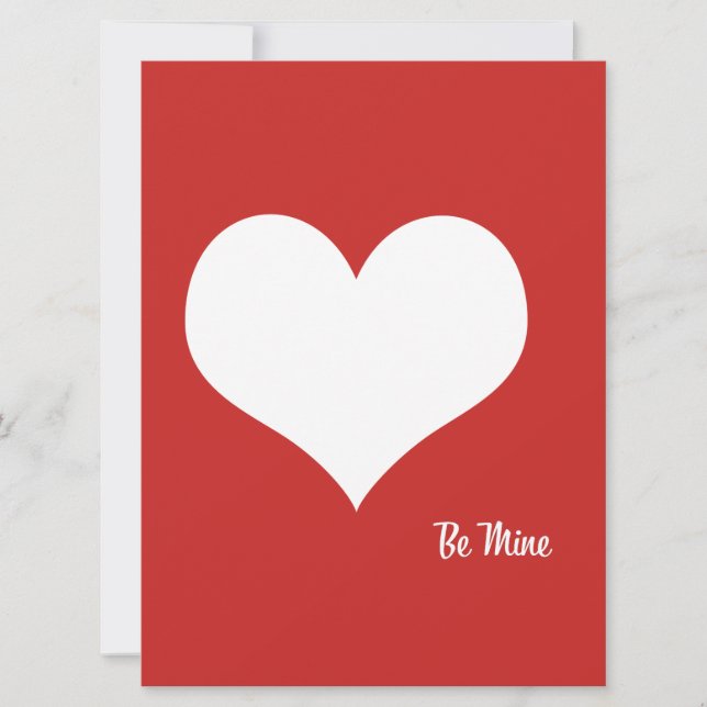 Be Mine Giant Valentine's Day Card (Front)