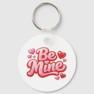 Be Mine" Glossy Heart Keychain