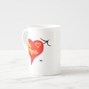 Be Mine Happy Valentine Bone China Mug