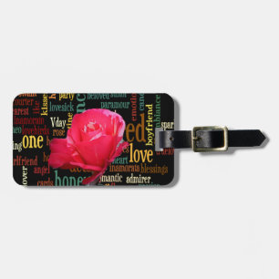 Be Mine Happy Valentine Under the Blue Sky Luggage Tag