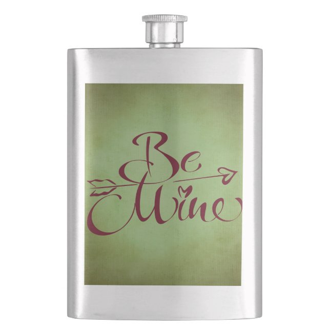 Be Mine Hip Flask (Front)