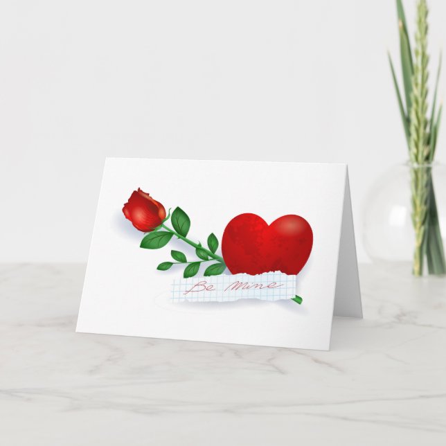 Be mine holiday card (Front)