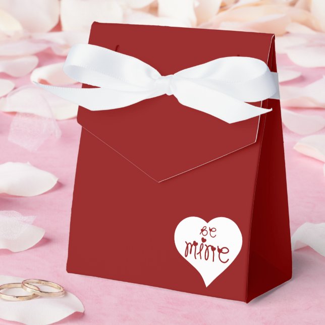 Be Mine Love Hearts Valentine's Day Favor Box (Wedding)