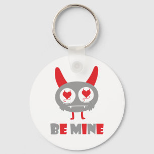 Be mine lover monster key ring
