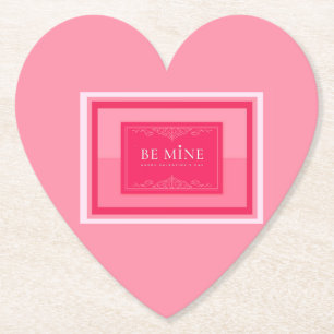 Be Mine Paper Coaster