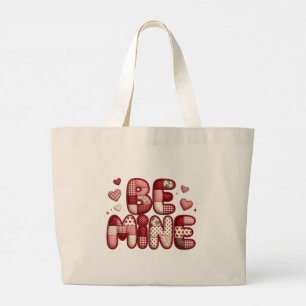 Be Mine Patchwork Valentine Tote Bag Quilted Hea