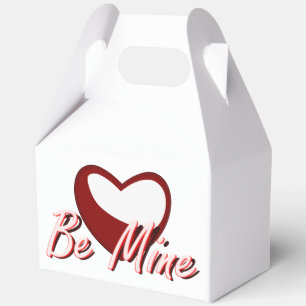 "Be Mine" Red Heart Favour Box