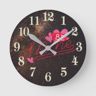 Be Mine Round Clock