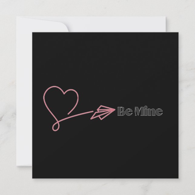 Be Mine: The Romantic Express Invitation (Front)