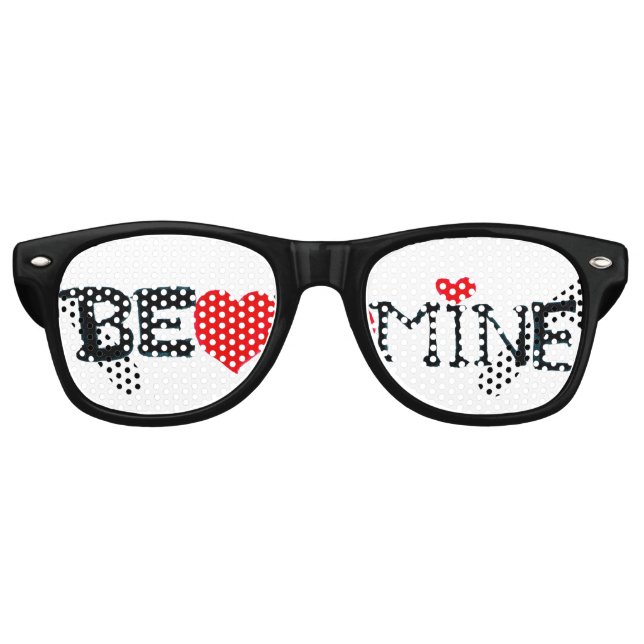 Be Mine Valentine Heart Party Shades (Front)