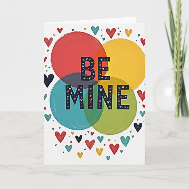 Be Mine Valentine Love Card (Front)
