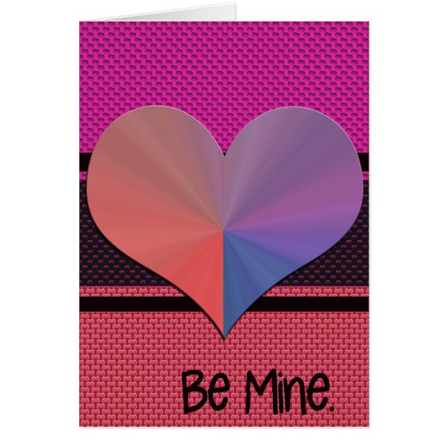 Be Mine Valentine Reflective Heart (Front)