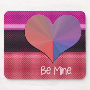 Be Mine Valentine Reflective Heart Mouse Pad