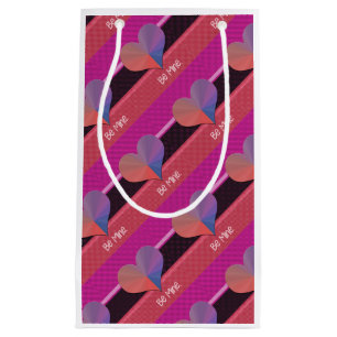 Be Mine Valentine Reflective Heart Small Gift Bag