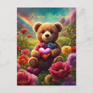 Be mine Valentine Teddy 1 Postcard