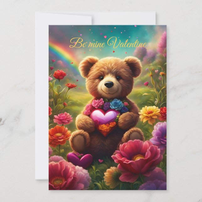 Be mine Valentine Teddy 1 Save The Date (Front)
